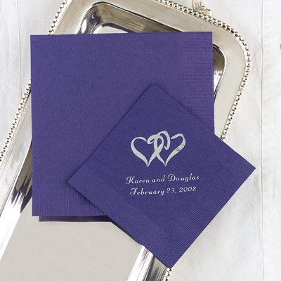 Purple Wedding Napkins